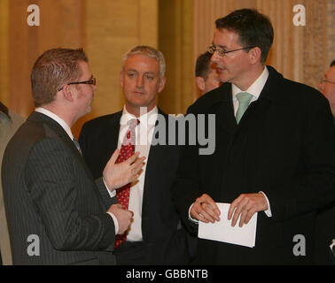 Bank-Chefs treffen in Stormont Stockfoto