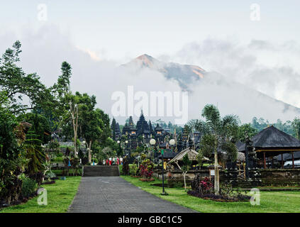 Besakih Tempel Komplex Wahrzeichen Attraktion in Bali Indonesien Stockfoto