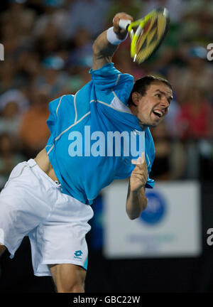 Tennis - Hyundai Hopman Cup - Finale - Russland V slowakischen Handelsministerium - Burswood Dome Stockfoto