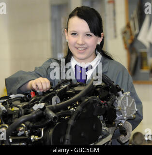 Neue energieeffiziente Schulungsakademie Jaguar Land Rover Stockfoto