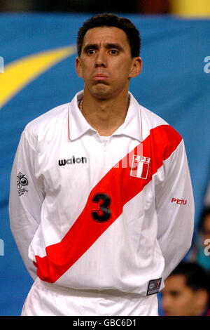 Fußball - International freundlich - Spanien / Peru. Miguel Rebosio, Peru Stockfoto