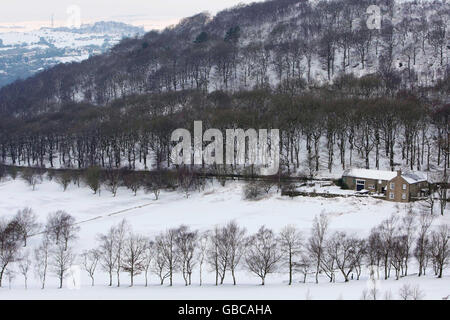 Winterwetter Stockfoto