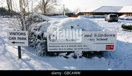 Winterwetter Stockfoto