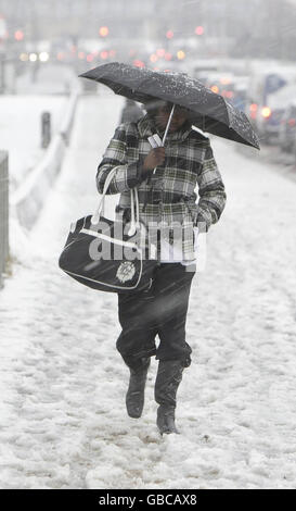 Winterwetter Stockfoto