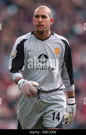 Fußball - AXA FA Cup - Viertelfinale - Manchester United gegen Fulham. Tim Howard, Torwart von Manchester United Stockfoto