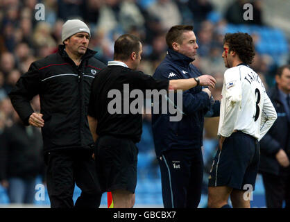 Fußball - AXA-FA-Cup - 4. Runde - Manchester City gegen Tottenham Hotspur Stockfoto