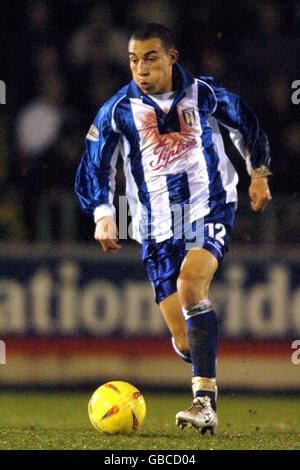 Fußball - LDV Vans Trophy - Halbfinale der Südsektion - Northampton Town / Colchester United. Craig Fagan, Colchester United Stockfoto