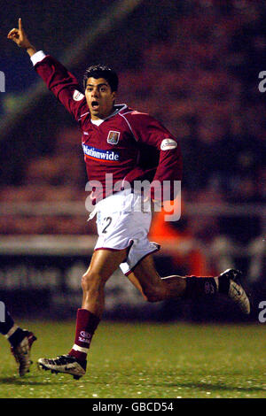 Fußball - LDV Vans Trophy - Halbfinale der Südsektion - Northampton Town / Colchester United. Nabil Abidallah, Northampton Town Stockfoto