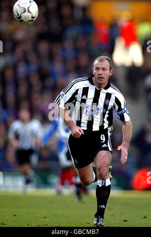 Fußball - FA Barclaycard Premiership - Portsmouth / Newcastle United. Alan Shearer, Newcastle United Stockfoto