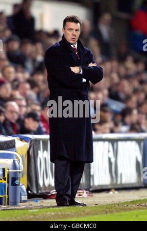 Fußball - FA Barclaycard Premiership - Fulham / Aston Villa. David O'Leary, Manager der Aston Villa Stockfoto