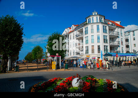 Ostsee, Promenade, Hotels, Ostsee, Mecklenburg-Vorpommern, Deutschland / K³hlungsborn Stockfoto