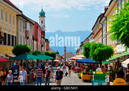 Obermarkt, Murnau, Werdenfels, Bayern, Deutschland Stockfoto