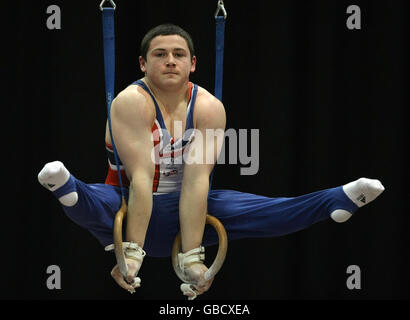 Olympische Spiele - Australian Youth Olympic Festival 2009 - Tag Drei - Sydney Olympic Park. Ashley Watson Goldmedaillengewinnerin während der Kunstturnen beim Australian Youth Olympic Festival, Syndney Olympic Park, 16-01-09 Stockfoto