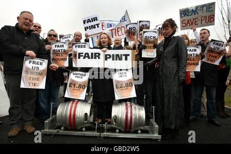 Enterprise Inns protest Stockfoto