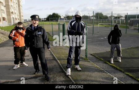 Neue Polizei Gemeinschaftssystem Stockfoto