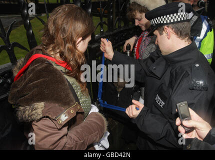 Geplante dritte Start-und Landebahn am Flughafen Heathrow Stockfoto