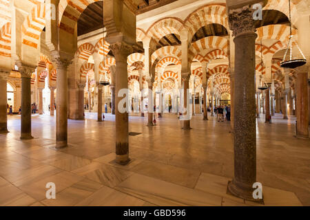 Rittersaal der Moschee-Kathedrale von Córdoba, Spanien Stockfoto