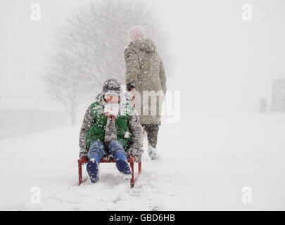 Winterwetter Stockfoto