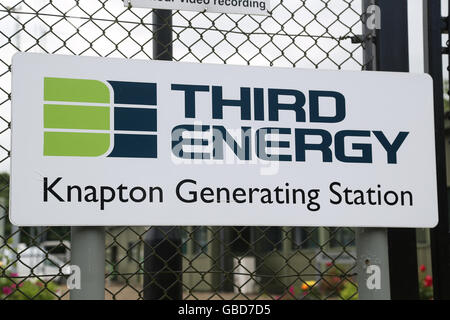 Knapton Kraftwerk, durch Dritte Energie besaß, im East Knapton, North Yorkshire, UK. Stockfoto