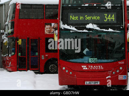 Winterwetter Stockfoto