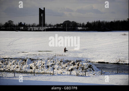 Winterwetter Stockfoto