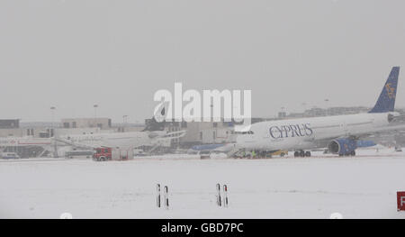 Winterwetter Stockfoto