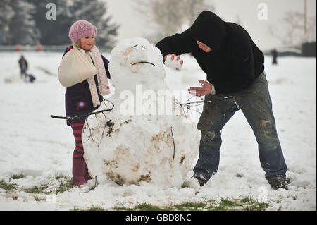 Winterwetter Stockfoto