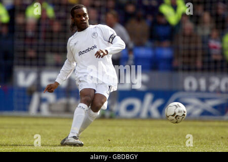 Fußball - FA Barclaycard Premiership - Bolton Wanderers gegen Chelsea. Jat Jay Okocha, Bolton Wanderers Stockfoto