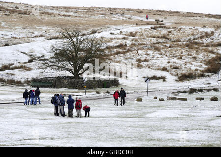 Winterwetter Stockfoto