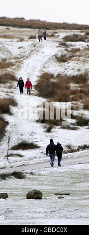 Winterwetter Stockfoto