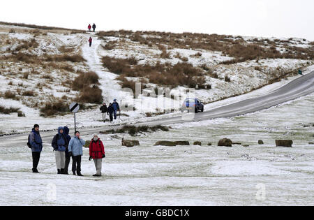 Winterwetter Stockfoto