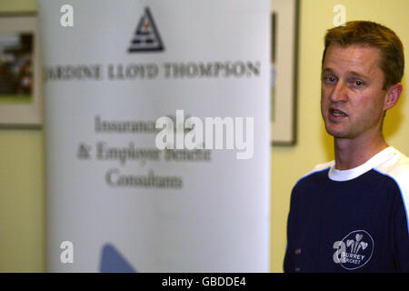 Cricket - Surrey County Cricket Club - Jardine Lloyd Thompson Under 19 Tour Launch. Gareth Townsend, Surrey Youth Cricket Manager Stockfoto