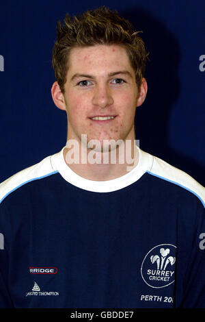 Cricket - Surrey County Cricket Club - Jardine Lloyd Thompson Under 19 Tour Launch. Howard Grice, Surrey unter 19 Jahren Stockfoto