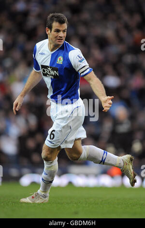 Fußball - Barclays Premier League - Blackburn Rovers gegen Aston Villa - Ewood Park. Ryan Nelsen, Blackburn Rovers Stockfoto