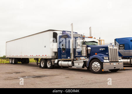 Klassische Kenworth Sattelschlepper in den USA Stockfoto