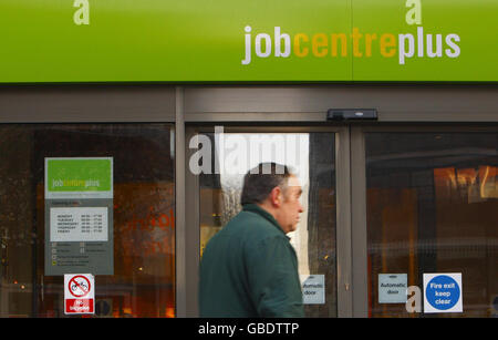 Arbeitslosenzahlen Stockfoto