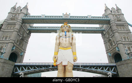 16ft LEGO Pharao Stockfoto