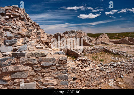 Gran Quivira Ruinen am Salinas Pueblo Missionen National Monument, New Mexico, USA Stockfoto