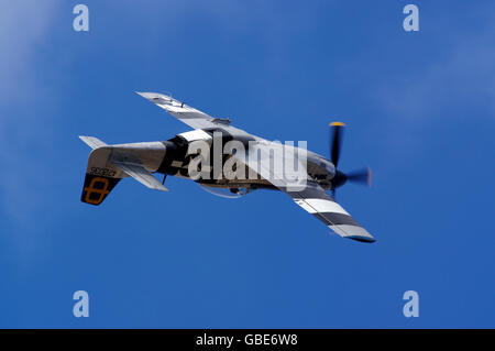 North American p51-D, G-SIJJ, Jumpin Jaques, auf der Southport Airshow, England, Vereinigtes Königreich, Stockfoto