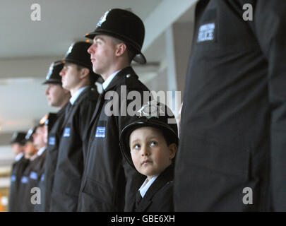 Britische Law &amp; Order - Polizei-Parade - Hendon Polizei Training College Stockfoto