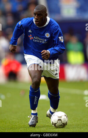 Fußball - FA Barclaycard Premiership - Leicester City / Everton. Trevor Benjamin, Leicester City Stockfoto