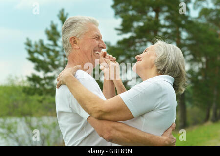 Senior Paar tanzen Stockfoto