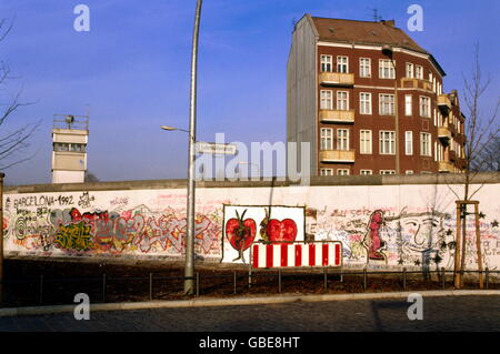 Geographie / Reisen, Deutschland, Berliner Mauer, Herbst 1989, zusätzliche-Rights-Clearences-not available Stockfoto