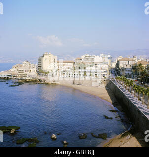 Geographie / Reisen, Libanon, Beirut, Blick auf den Hafen, 1970er Jahre, Additional-Rights-Clearences-not available Stockfoto