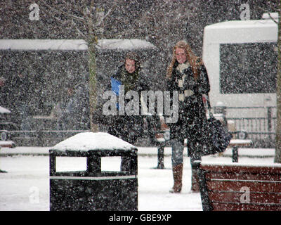 Winterwetter Stockfoto