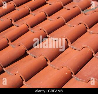 Brennofen abgefeuert chinesische Dachziegel hergestellt aus Ziegelmaterial Stockfoto