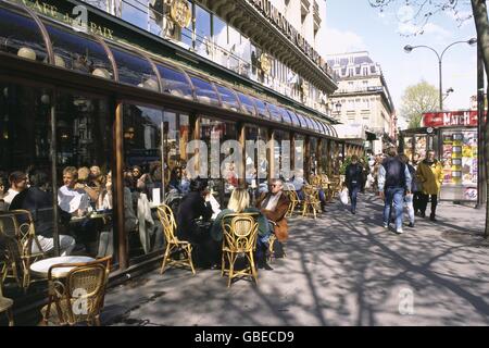 Geographie / Reisen, Frankreich, Paris, Gastronomie, Straßencafé, 'Cafe de la Paix', Außenansicht, Boulevard des Capucines, zusätzliche-Rechte-Clearences-nicht vorhanden Stockfoto