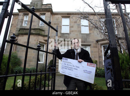 Ärger über Sir Fred Goodwin RBS Rente Stockfoto