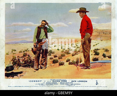 Cowboy, USA 1957, Regie: Delmer Daves, Monia: Jack Lemmon, Glenn Ford Stockfoto