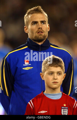 Fußball - International freundlich - Schweden gegen England. Olof Mellberg, Schweden Stockfoto